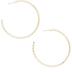 NWT Kendra Scott Val Gold Hoop Earrings